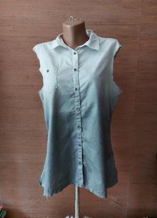 ❤️🌟💙 шикарная рубашка без рукавов градиент кипящей воды