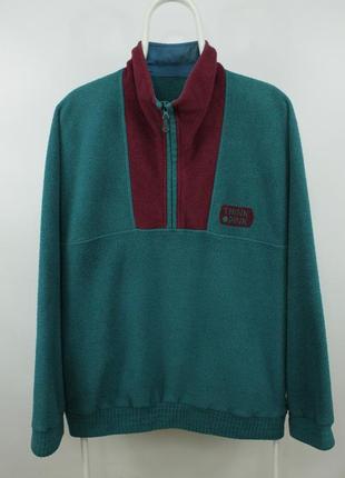 Винтажная флисовая куртка think polartec 1/4 zip fleece jacket vintage