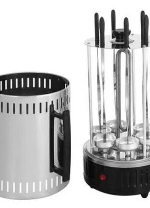 Электрошашлычница шашлычница электромангал на 6 шампуров из нержавеющей стали...