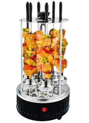 Электрошашлычница шашлычница электромангал на 6 шампуров из нержавеющей стали...