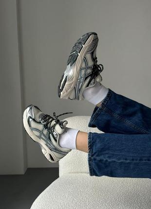 Кроссовки asics 1972-2160 silver/beige/dark green кроссовки ассикс2 фото