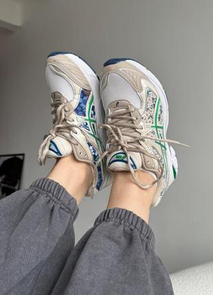 Кроссовки asics горизонтально-2160 beige/green кроссовки ассикс8 фото