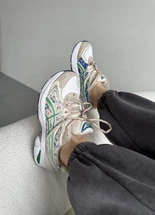 Кроссовки asics горизонтально-2160 beige/green кроссовки ассикс6 фото