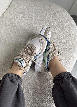Кроссовки asics горизонтально-2160 beige/green кроссовки ассикс7 фото