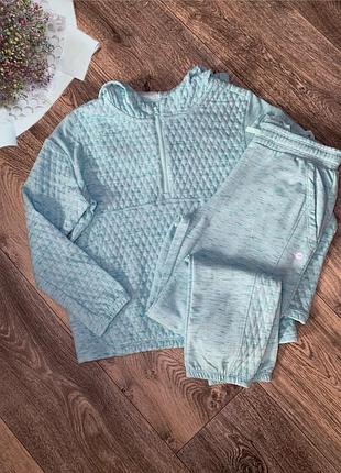 Дитячий теплий спортивний костюм для дівчинки 10/12 років 140/146  см