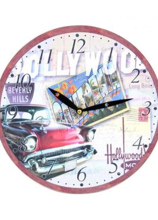 Настенные часы автомобиль hollyood америка 30см