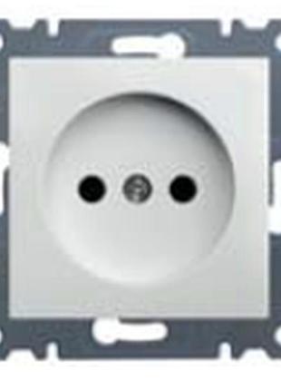 Розетка без заземления lumina-2 hager белая