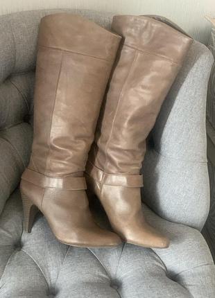 Кожаные сапоги promod
