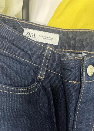 Стильні джинси zara з великими кишенями7 фото