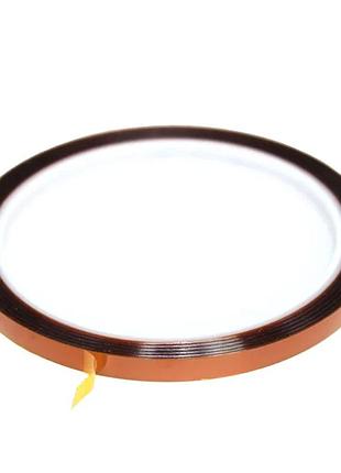 Каптоновый термостойкий скотч 5 мм 33 метра. kapton