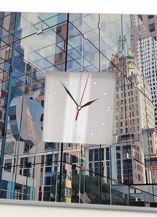 Настінний годинник «фотореалізм. нью-йорк. new york» стильний декор інтер'єру для дому, офісу