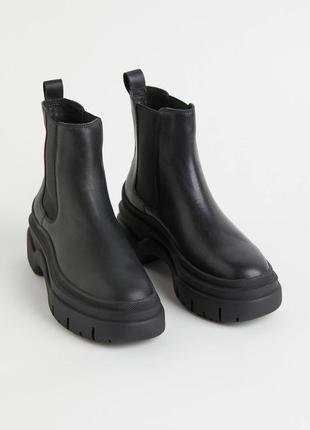 Черевики челсі шкіряні h&m розмір 42