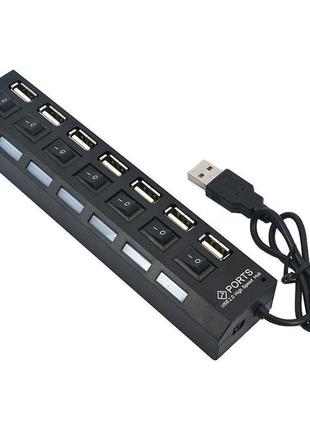 Usb хаб на 7 портов с выключателями