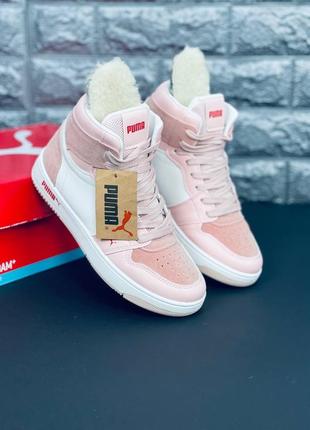 Жіночі зимові кросівки хайтопи puma