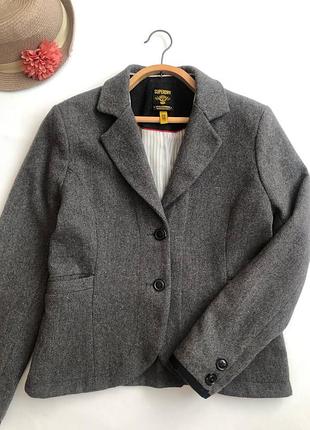 Короткий жакет superdry шерсть