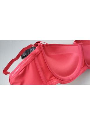 Бюстгальтер biweier анжелика, пуш-ап с силиконовыми лентами красный 90с 3189