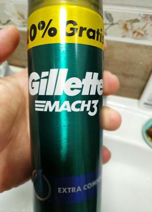 Гель для гоління gillette 200мл mach 3 complete defense extra comfort