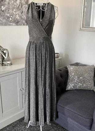 Блестящее макси платье из люрекса by swan (париж)