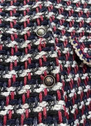 Твидовое платье-жилетка в клетку zara