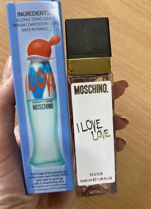 Moschino i love love (москино ай лав) 40 мл - женский парфюм