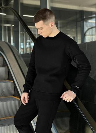 Чорний чоловічий світшот