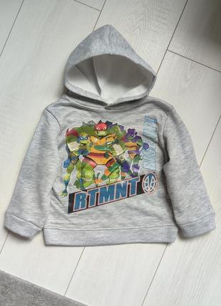 Худи, свитшот для мальчика ракушка ниндзя