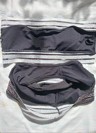 Класний чорний комплект в рубчік труси і топ🐆 shein5 фото