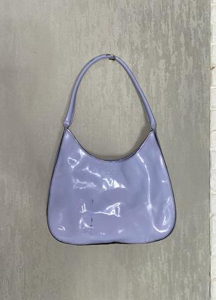 Винтажная лакированная сумочка лавандового цвета bogy’s