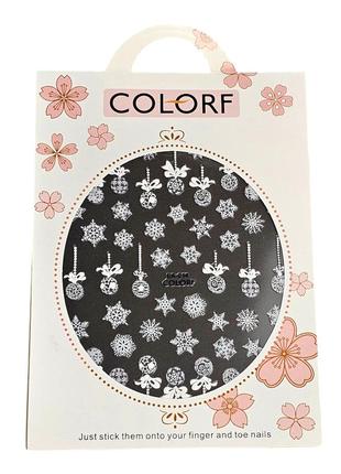 Слайдер для нігтів colorf еа-014. новий рік 7899