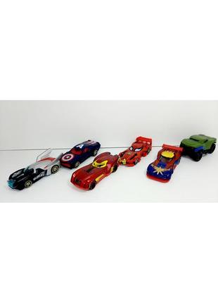 Набор металлических машинок супергерои,