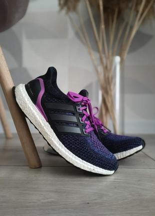 Кроссовки черно-фиолетовые adidas ultraboost running
