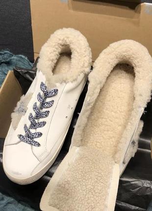 Утеплені кеди golden goose на овчині10 фото