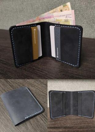 Шкіряний гаманець з вінтажної шкіри crazy horse