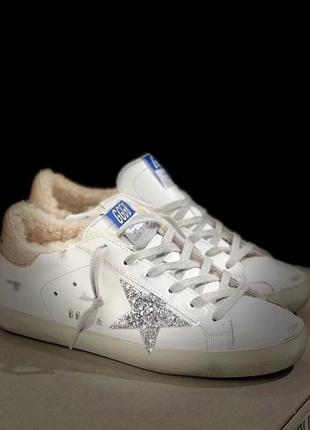 Утеплені кеди golden goose на овчині