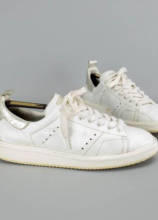 Кожаные кроссовки от дорогого бренда golden goose starer vce.42 размер.