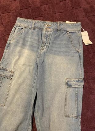 Актуальні широкі джинси карго3 фото