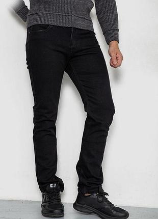 Джинси чоловічі стрейч, колір чорний, 244r8525