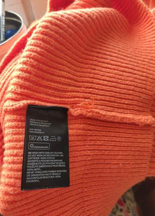 Пуловер невероятно красивого оранжевого цвета от h&amp;m б/у 5