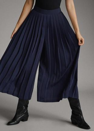 Юбка кюлоты плиссе  massimo dutti