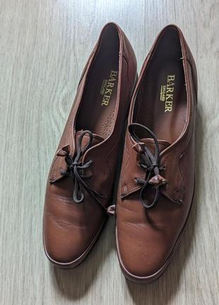 Женские кожаные туфли barker размера 39,5