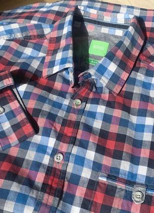 Hugo boss slim fit красивая неформально сорочка