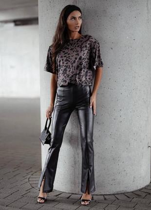 Базовые лосины клеш с разрезами✌️
