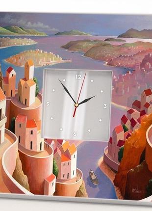 Інтер'єрний настінний годинник "казковий світ" прикраса інтер'єру в дитячу кімнату, спальню, ігрову,