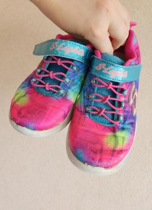 Кроссовки на девочку skechers оригинал 29 размер стелька 19 см
