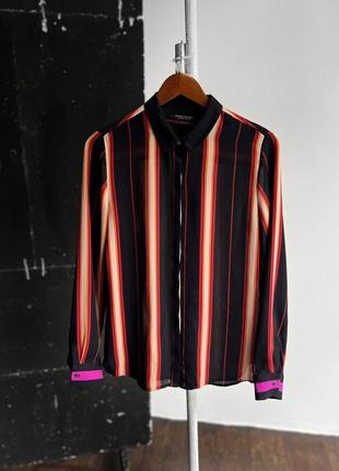 Scotch&soda womens striped long sleeve button down blouse shirt жіноча блуза, сорочка