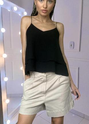 Женская чёрная шифоновая майка pimkie ▪️