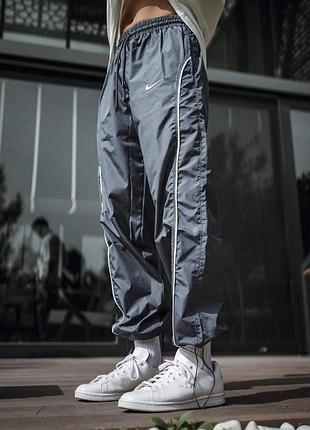 Мужские и женские спортивные штаны осенние плащевка nike