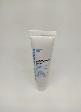 Лікувальна маска із сірою strapeutic sulfur mask acne treatment mask peter thomas roth