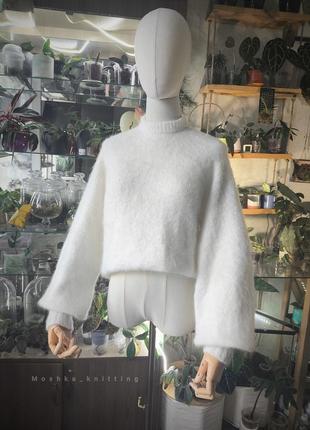Свитер пушистый мохер ручная работа