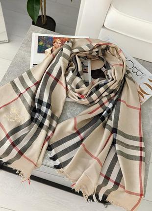 Палантин шарф burberry london бежевий